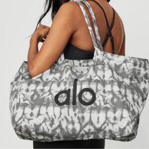 ALO Yoga Tie-Dye Gray Tote Bag